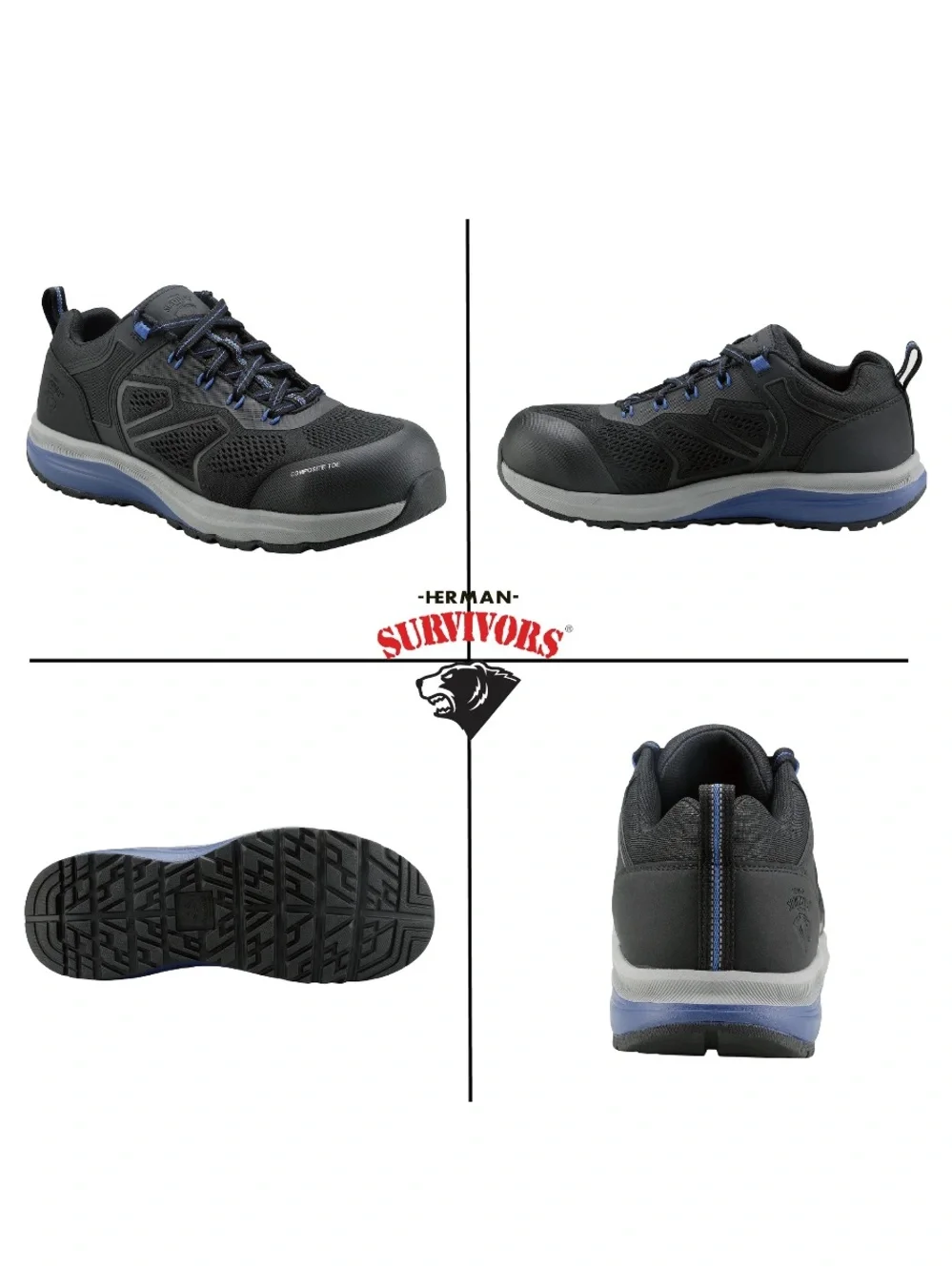Herman Survivors Men's Cassle Composite Toe Work Shoes Size 7.5